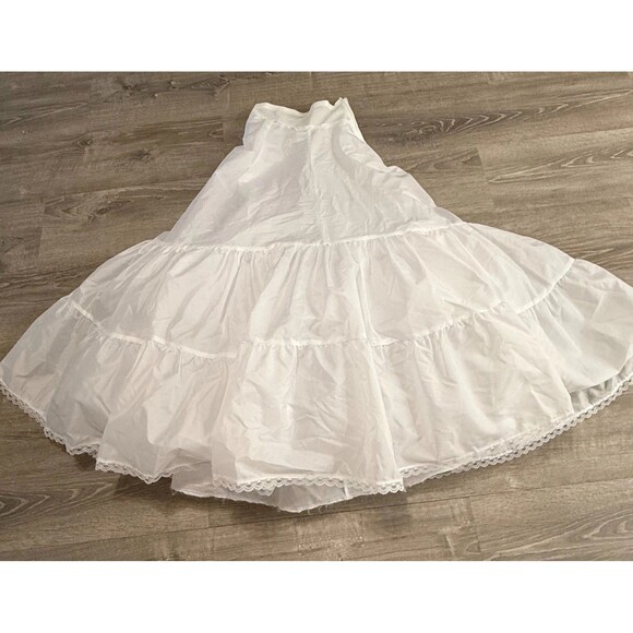 David’s Bridal White Crinoline Petticoat 6 NWT Wedding Dress Slip 2-Tier Prom - Picture 2 of 8